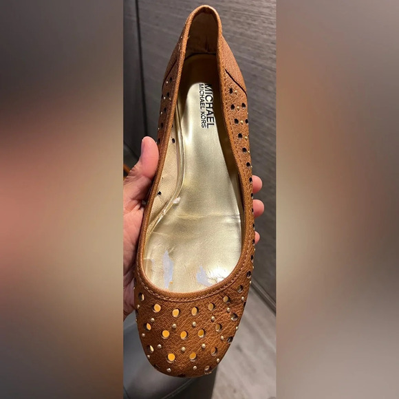Michael MK flat brown shoes size 9 - Picture 5 of 12